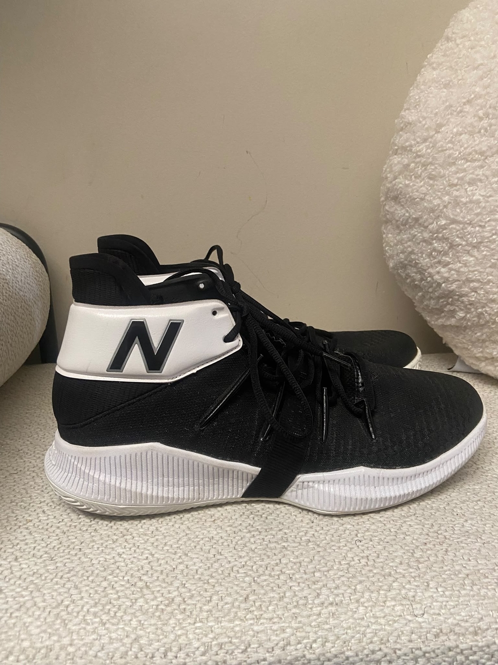 New Balance Black & White High-Top Sneakers